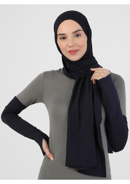 2`li Şal&kolluk Seti - Lacivert - Ecardin