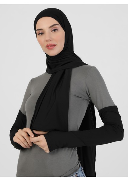 Pro Scarfs Sport 2`li Şal / Kolluk Set - 01 Siyah - Ecardin