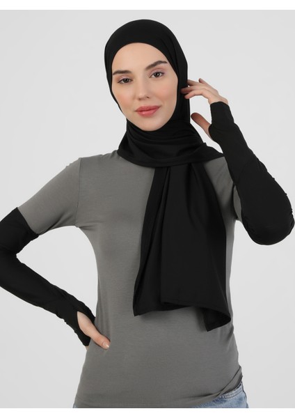 Pro Scarfs Sport 2`li Şal / Kolluk Set - 01 Siyah - Ecardin