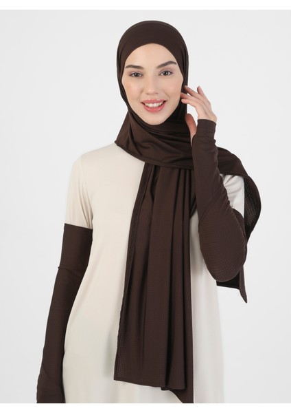 Pro Scarfs Sport 2`li Şal Kolluk Set - Açık Kahve - Ecardin