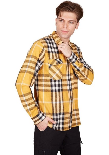 Felder Erkek Ekose Outdoor Gömlek Sarı-Siyah Sarı-Siyah - M modelleri