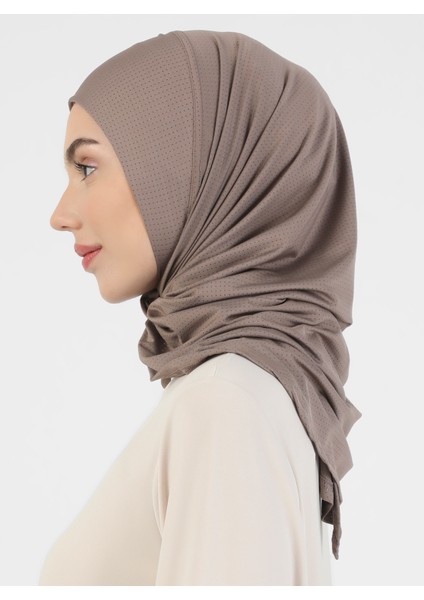 Hijab Spor Bone - Koyu Vizon - Ecardin