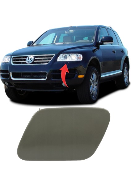 Vw Touareg 2003-2007 Far Yıkama Kapağı Sol 7L6807751A