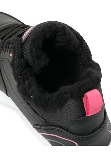 PS153 Pu Hı Krk W 2pr Siyah Kadın High Sneaker