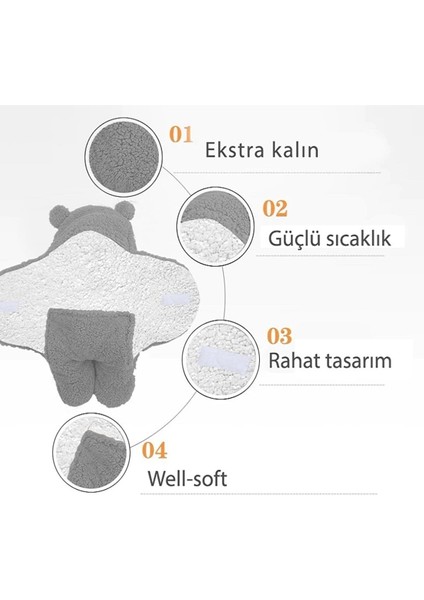 Bebek Dış Kundak Welsoft Battaniye Uyku Tulumu Ayaklı Model