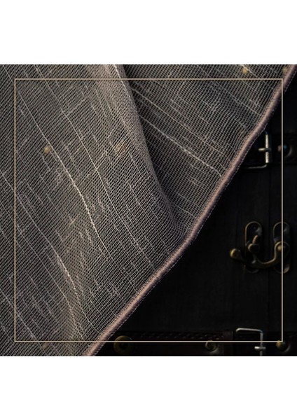 Taç Azelya Keten 1/3 Sık Pile Tül Perde Tek Kanat - Gri 100 x 240 cm