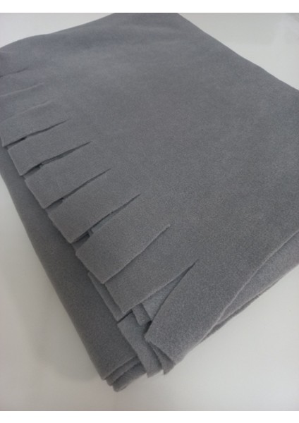 Gri Polar Polar Şal Atkı Kaşkol