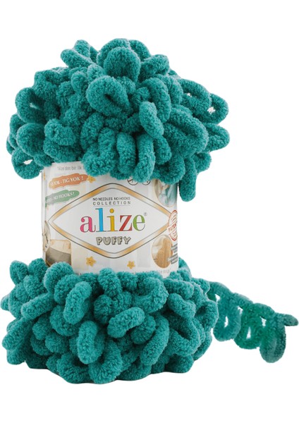 Puffy El Örgü Ipi Ipliği Yünü Renk KODU:847-ZÜMRÜT