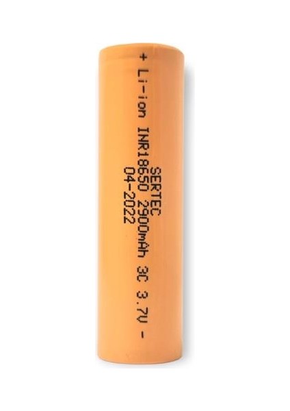 18650 3.7V 2900MAH 3c Lion Şarjlı Pil Başlıklı - 1ADET