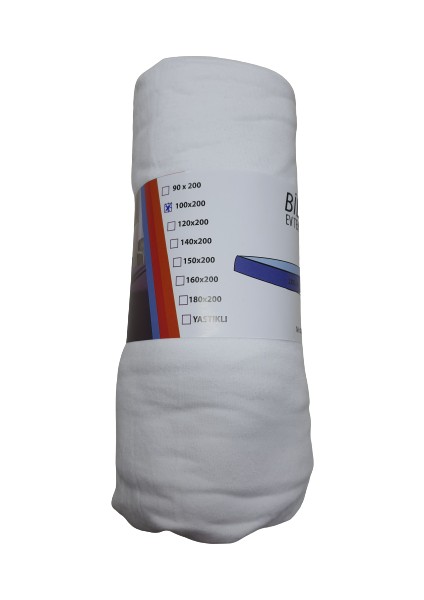 Çarşaf 100 x 200 cm Lastikli Fited Penye Pamuk