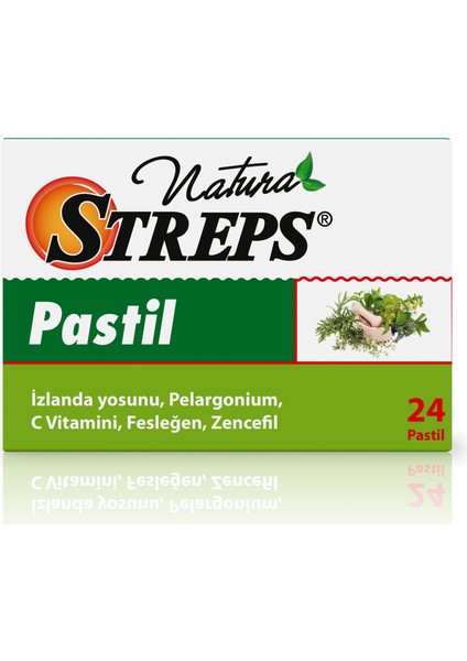 İzlanda Yosunu, Pelargonium, C Vit. Fesleğen, Zencefil 24 Pastil fiyatları