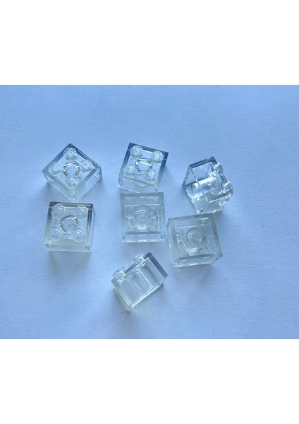 Orijinal Parçalar - Brick 2 x 2 Trans-Clear (7 Parça)