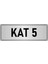 Metal Yönlendirme Levhası Departman Kapı Isimliği Kat 5 7x20 cm Gümüş Renk 1