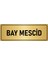 Metal Yönlendirme Levhası Departman Kapı Isimliği Bay Mescid 5x20 cm Altın Renk 1