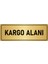 Metal Yönlendirme Levhası Departman Kapı Isimliği Kargo Alanı 10x20 cm Altın Renk 1