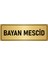 Metal Yönlendirme Levhası Departman Kapı Isimliği Bayan Mescid 5x20 cm Altın Renk 1
