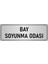Metal Yönlendirme Levhası Departman Kapı Isimliği Bay Soyunma Odası 10x20 cm Gümüş Renk 1