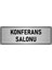 Metal Yönlendirme Levhası Departman Kapı Isimliği Konferans Salonu 10x20 cm Gümüş Renk 1