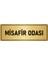 Metal Yönlendirme Levhası Departman Kapı Isimliği Misafir Odası 10x20 cm Altın Renk 1
