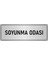 Metal Yönlendirme Levhası Departman Kapı Isimliği Soyunma Odası 5x20 cm Gümüş Renk 1