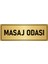 Metal Yönlendirme Levhası Departman Kapı Isimliği Masaj Odası 7x20 cm Altın Renk 1