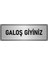Metal Yönlendirme Levhası Departman Kapı Isimliği Galoş Giyiniz 10x20 cm Gümüş Renk 1