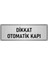 Metal Yönlendirme Levhası Departman Kapı Isimliği Otomatik Kapı 5x20 cm Gümüş Renk 1