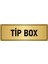 Metal Yönlendirme Levhası Departman Kapı Isimliği Tip Box 5x20 cm Altın Renk 1