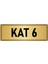 Metal Yönlendirme Levhası Departman Kapı Isimliği Kat 6 7x20 cm Altın Renk 1