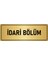 Metal Yönlendirme Levhası Departman Kapı Isimliği Idari Bölüm 5x20 cm Altın Renk 1