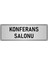 Metal Yönlendirme Levhası Departman Kapı Isimliği Konferans Salonu 10x20 cm Gümüş Renk 1