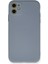 Lansman iPhone 11 Kılıf Nano Içi Kadife Silikon - Gri 1
