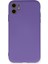 Lansman iPhone 11 Kılıf Nano Içi Kadife Silikon - Mor 1