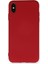 Lansman iPhone Xs Kılıf Nano Içi Kadife Silikon - Kırmızı 1