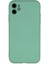Lansman iPhone 11 Kılıf Nano Içi Kadife Silikon - Su Yeşili 1