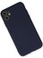 Lansman iPhone 11 Kılıf Nano Içi Kadife Silikon - Lacivert 2