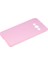 Samsung Galaxy A7 (A700) Kılıf Soft Silikon Şeffaf-Pembe Arka Kapak 2