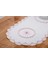 Mila Nakışlı Keten Efekt Kumaş Kreme Pembe Runner 45X150 cm - 1408 2