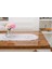 Mila Nakışlı Keten Efekt Kumaş Kreme Pembe Runner 45X150 cm - 1408 3