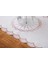 Mila Nakışlı Keten Efekt Kumaş Kreme Pembe Runner 45X150 cm - 1408 4