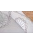 Mila Nakışlı Keten Efekt Kumaş Kreme Mavi Runner 45X150 cm - 1409 5