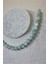 8 mm Akuamarin Doğal Taş Kolye 2
