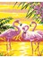 Flamingolar Çerçeveli 40X50 Sayılarla Boyama Hobi Seti 1