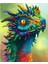 Rengarenk Dragoncuk Çerçeveli 40X50 Sayılarla Boyama Hobi Seti 1