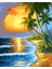 Günbatımı ve Sahil Çerçeveli 40X50 Sayılarla Boyama Hobi Seti 1