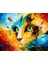 Fantastik Kedi Çerçeveli 40X50 Sayılarla Boyama Hobi Seti 1