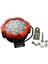 Off Road Sis Lambası 17 Ledli 51 Watt Kırmızı Çerçeve 12-48V 2