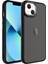 Apple Iphone 14 Plus Kılıf Metal Kamera Koruma Çerçeveli Buzlu May Silikon 1