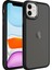 Apple Iphone 11 Kılıf Metal Kamera Koruma Çerçeveli Buzlu May Silikon 1