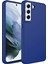 Samsung Galaxy S21 Fe Kılıf Metal Kamera Koruma Çerçeveli Mat Luna Silikon 1